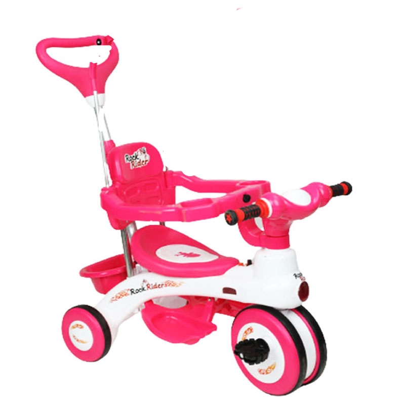 RFL Baby Tricycle Pink Deluxe with Push Handle