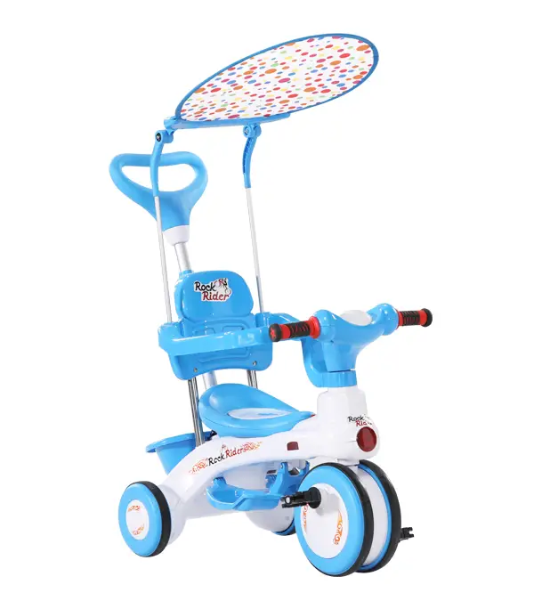 RFL Baby Tricycle Blue  Premium with Handle & Shade