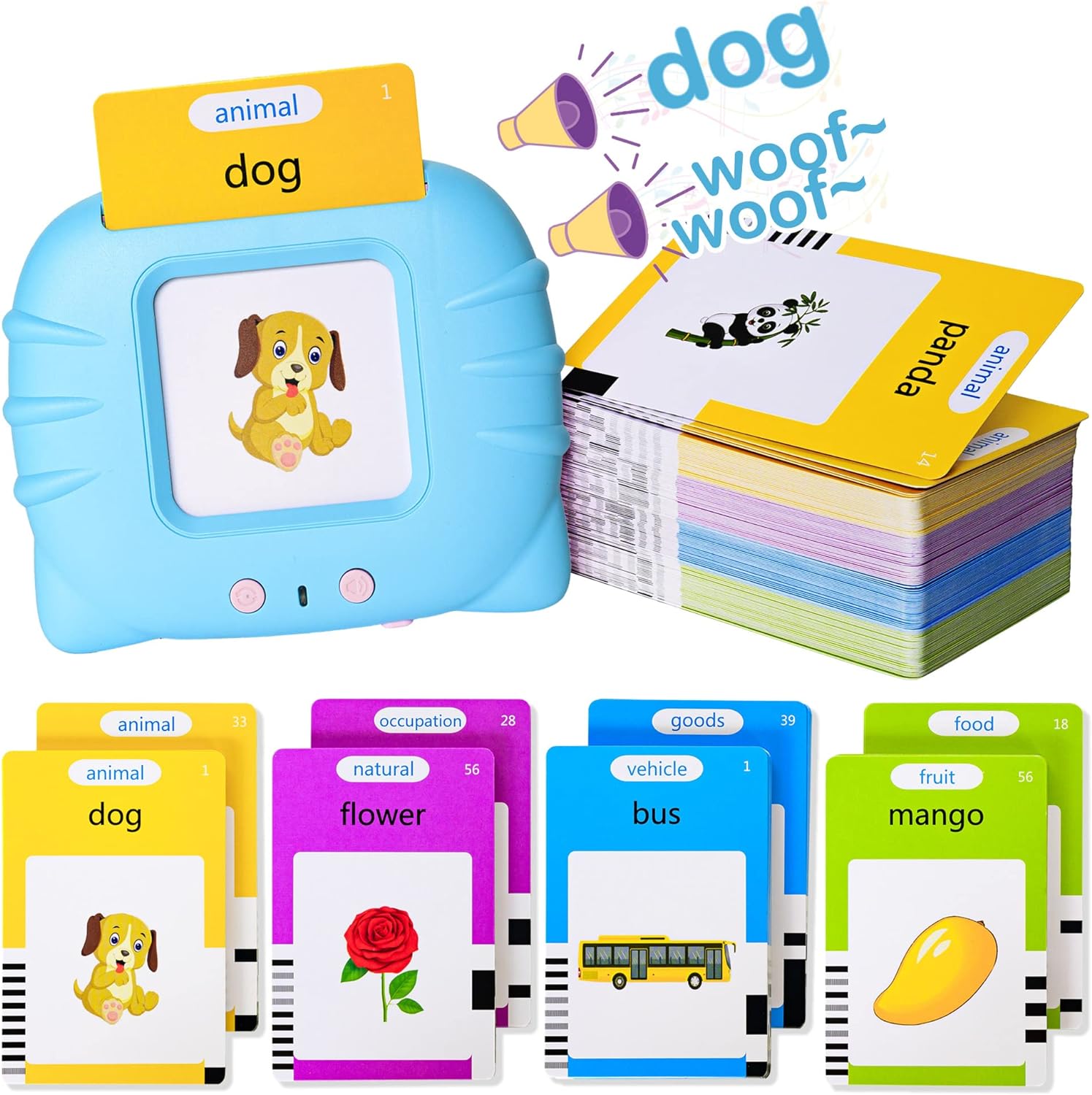 Kids Talking Flash Card Learning Toy (Educational Device)