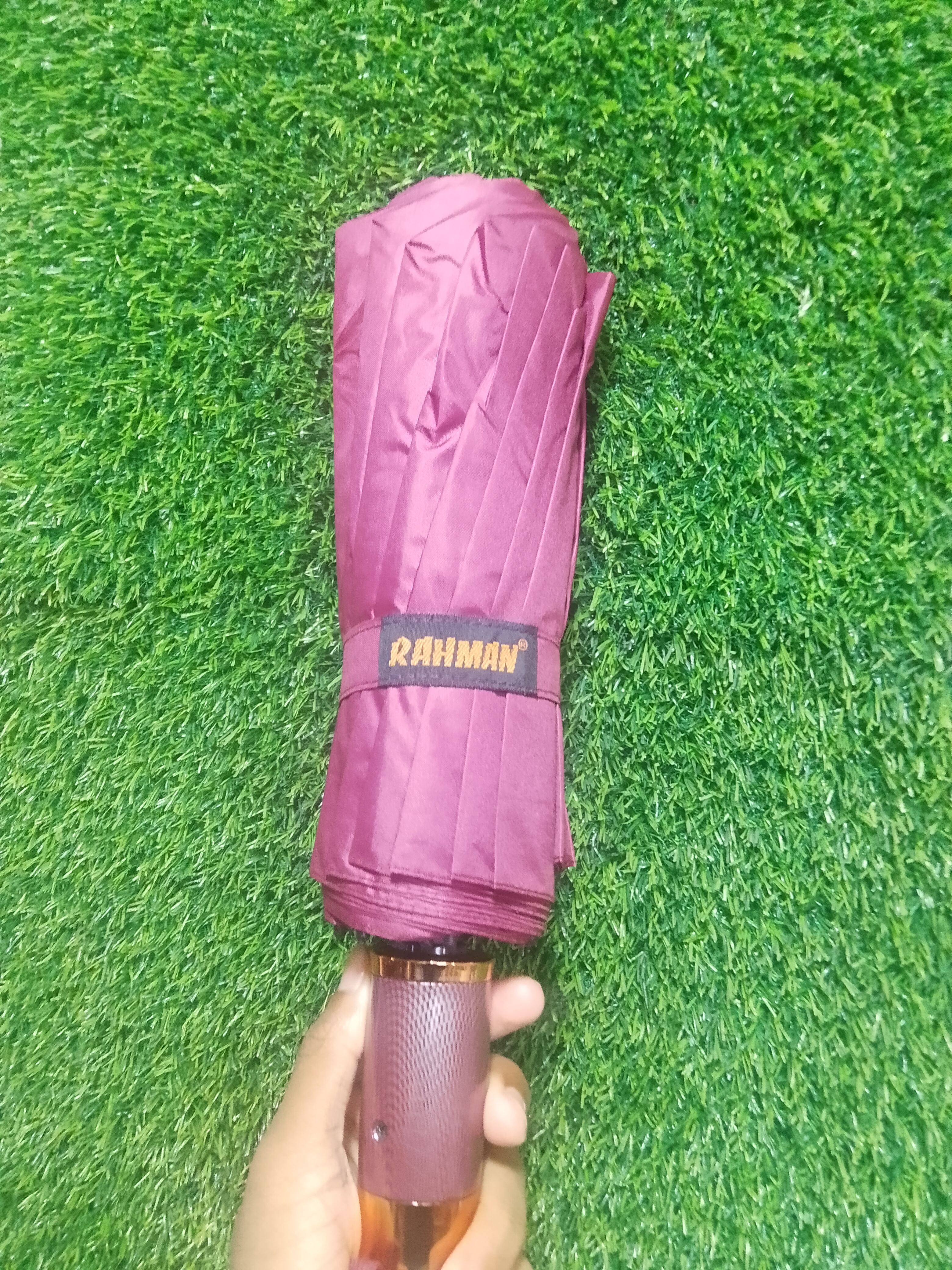 Rahaman 16 Rib Umbrella (Wine Red) – 1 Year Warranty