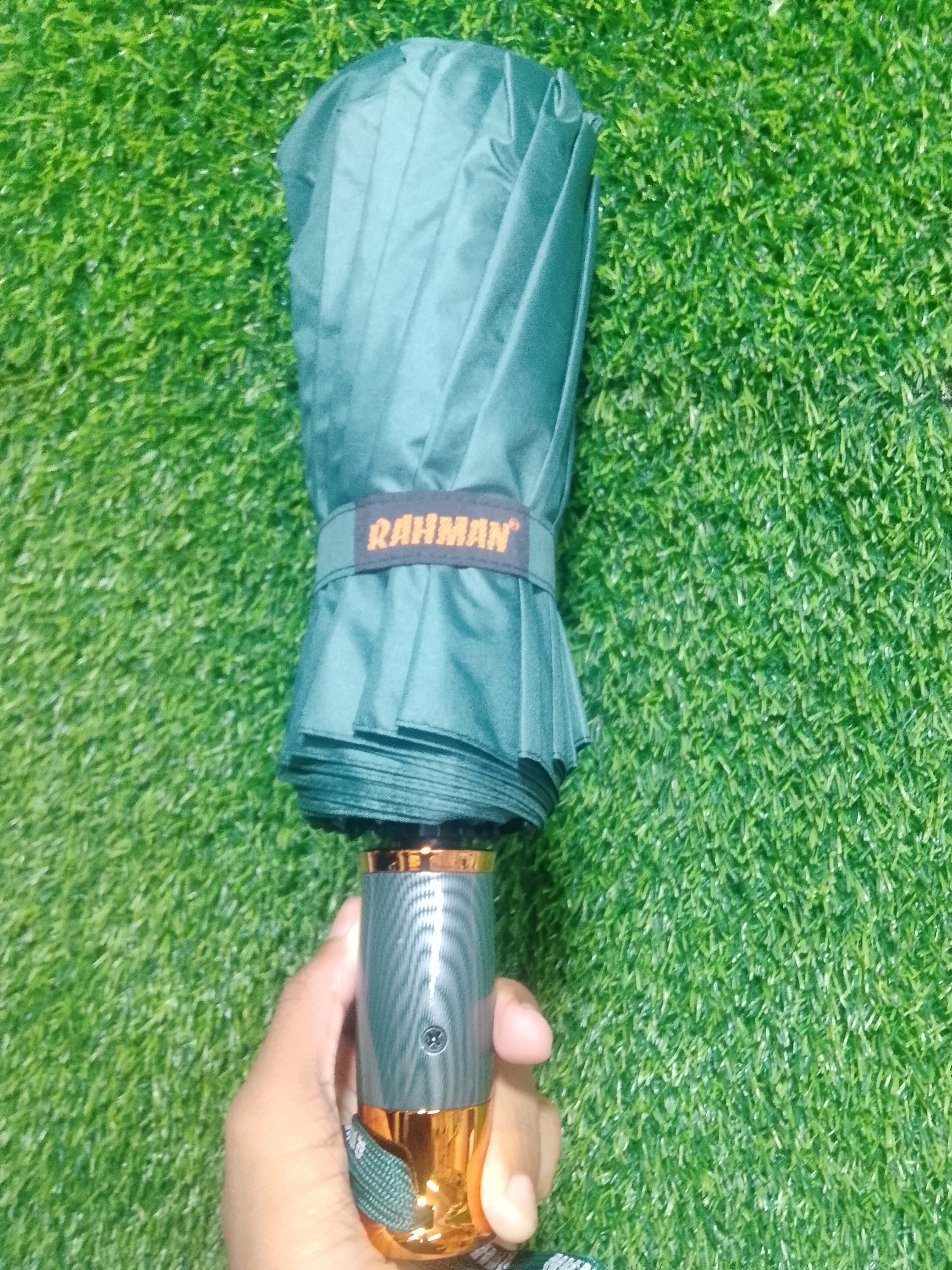 Rahaman 16 Rib Umbrella (Dark Green) – 1 Year Warranty