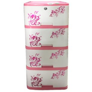 RFL 4D Pink Single Wardrobe