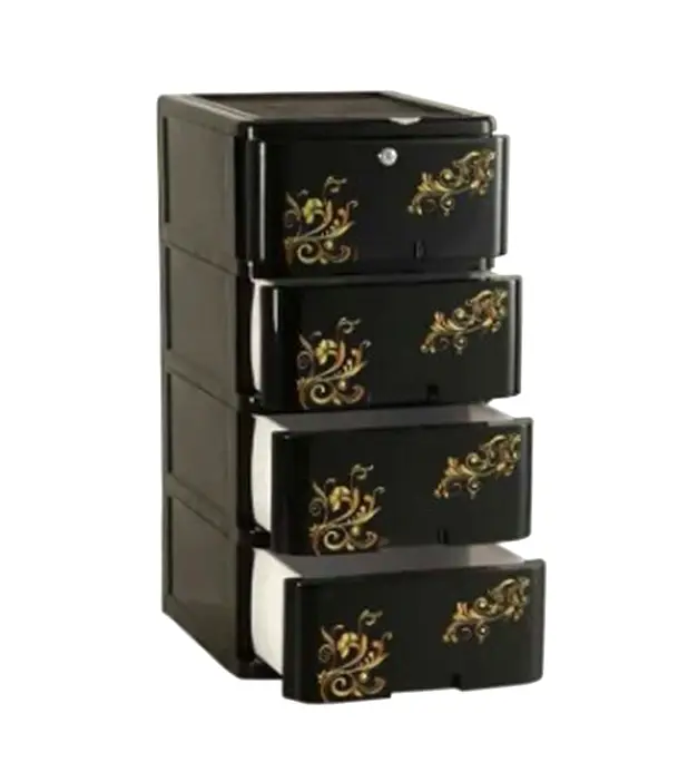 RFL 4D(Black) Single Wardrobe