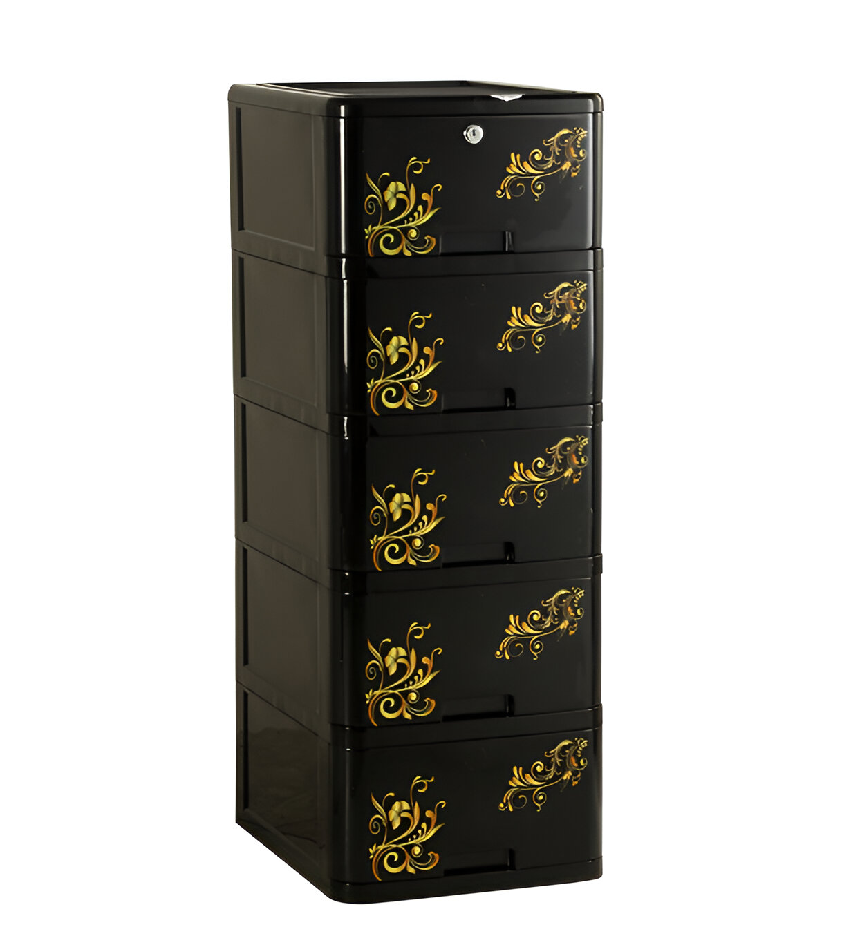 RFL 5D (Black) Single Wardrobe