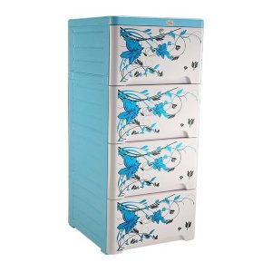 RFL 4 Drawer Plastic Wardrobe Blue – Best Price in Bangladesh